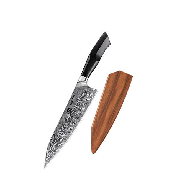 8.5" Bunka Knife with Wooden Sheath - Feng Series (B32)