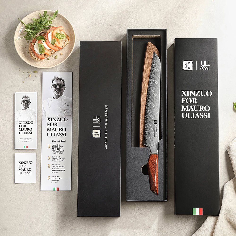 10" Bread Knife - Uliassi Series (X03) - Xinzuo Australia