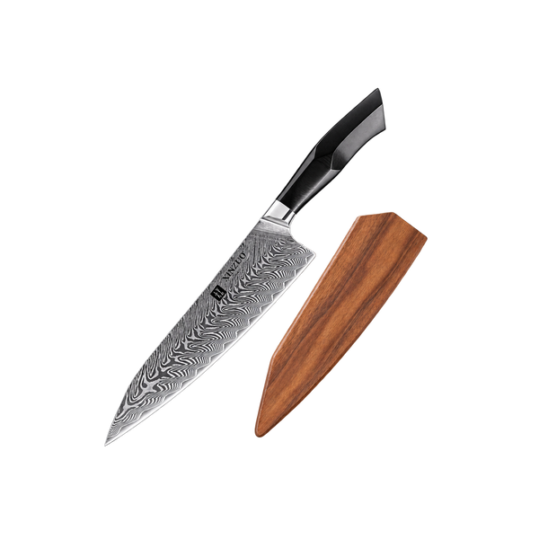 8.5" Bunka Knife with Wooden Sheath - Feng Series (B32)