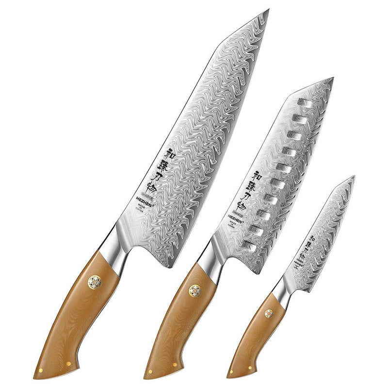 3 - Piece Knife Set - Elegant Series (B38L) - Xinzuo Australia