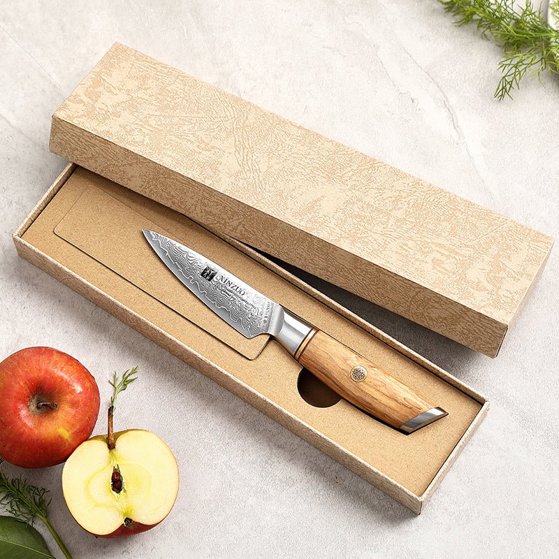 A Paring Knife With Real Powder-Steel Damascus