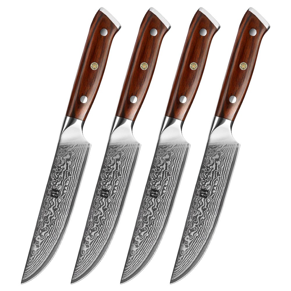 4-Piece 5" Steak Knife Set - Yu Series (B13R) - Xinzuo Australia