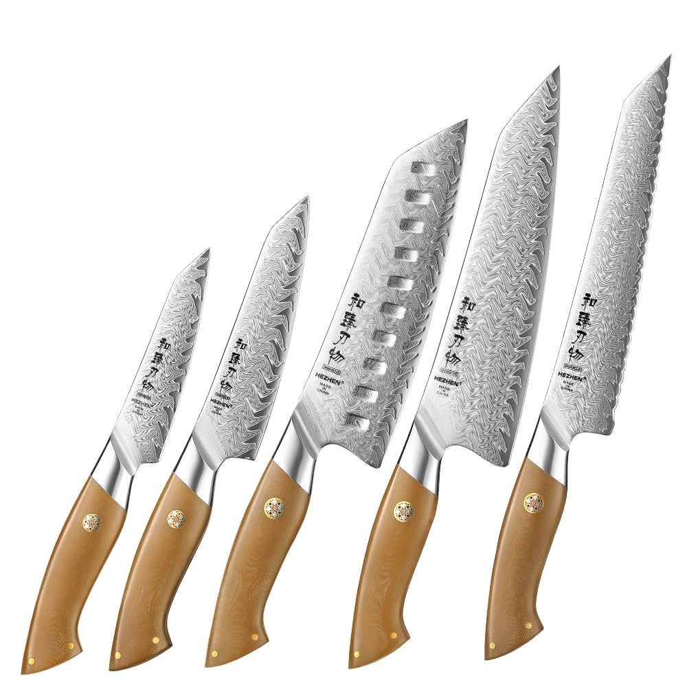 5 - Piece Knife Set - Elegant Series (B38L) - Xinzuo Australia