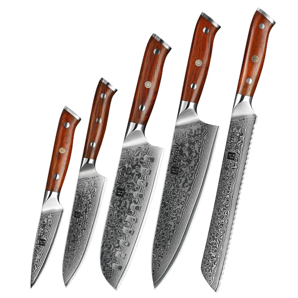 5 - Piece Knife Set - Yu Series (B13R) - Xinzuo Australia