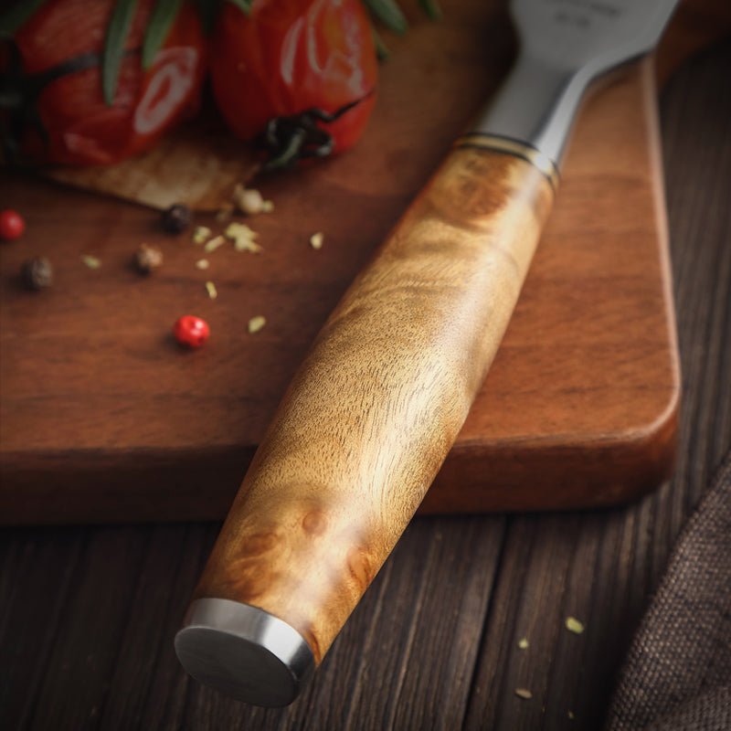 Hand wash, dry, oil the handle