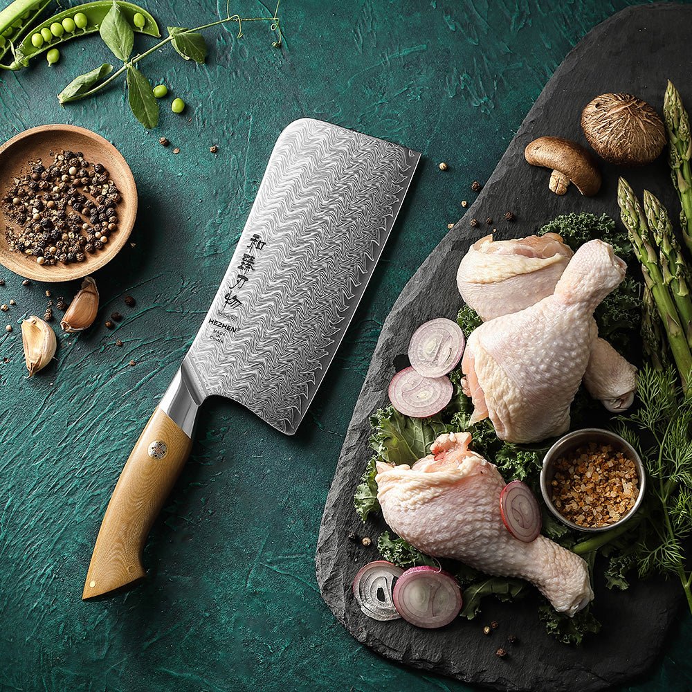 Xinzuo Elegant Series 6.5 inch Butcher's Cleaver | 67-Layer Damascus