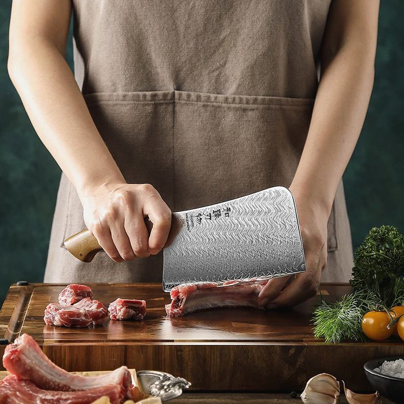 6.5" Butcher's Cleaver - Elegant Series (B38L) - Xinzuo Australia