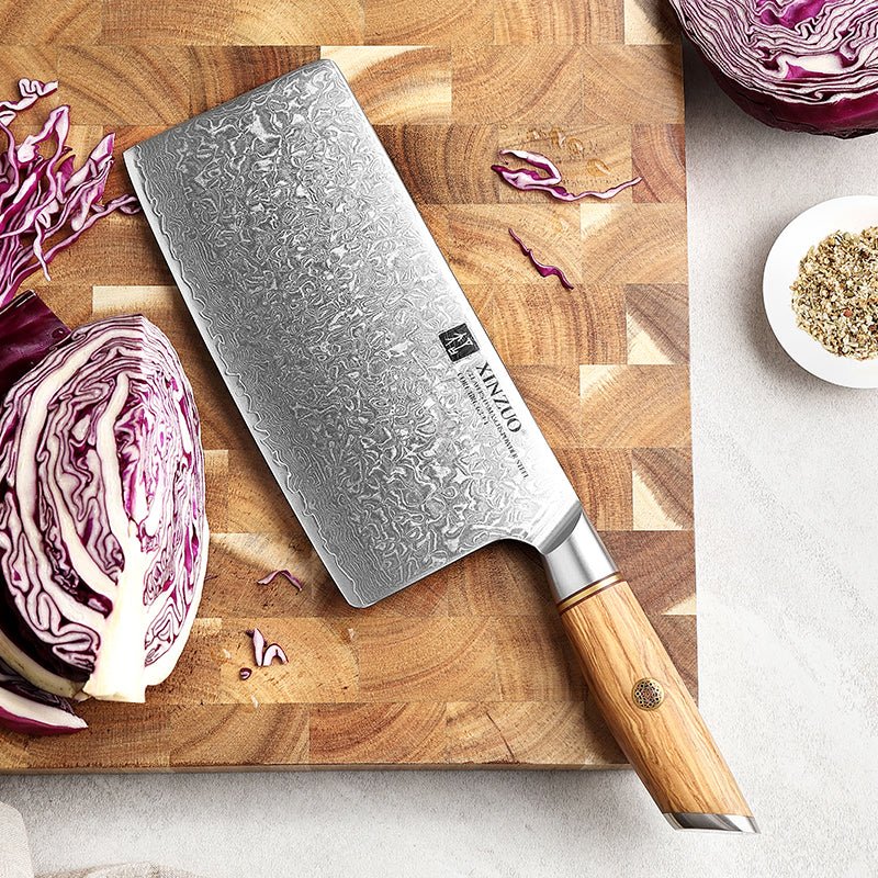 7" Chinese Cleaver - Lan Series (B37) - Xinzuo Australia