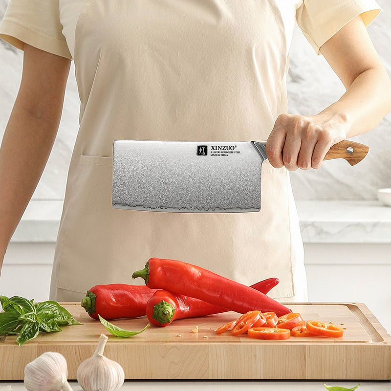 7" Chinese Cleaver - Pin Series (X02O) - Xinzuo Australia