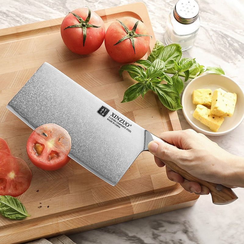 7" Chinese Cleaver - Pin Series (X02O) - Xinzuo Australia