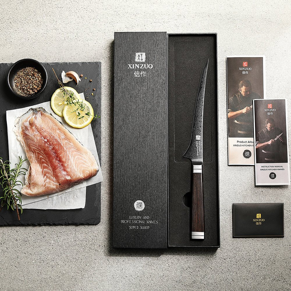 The fillet knife that follows the bone