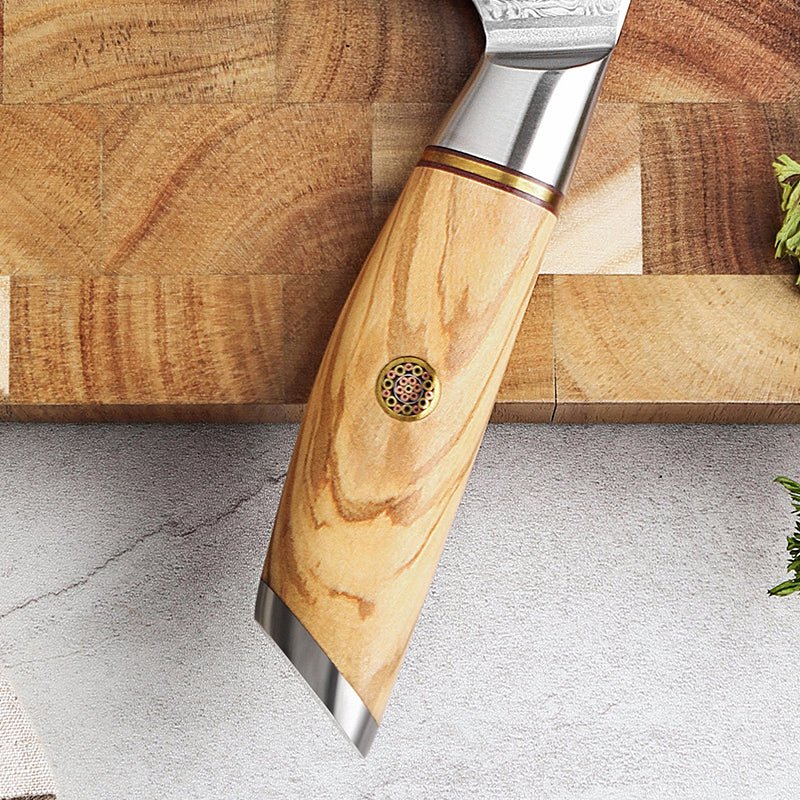 Olive wood and copper