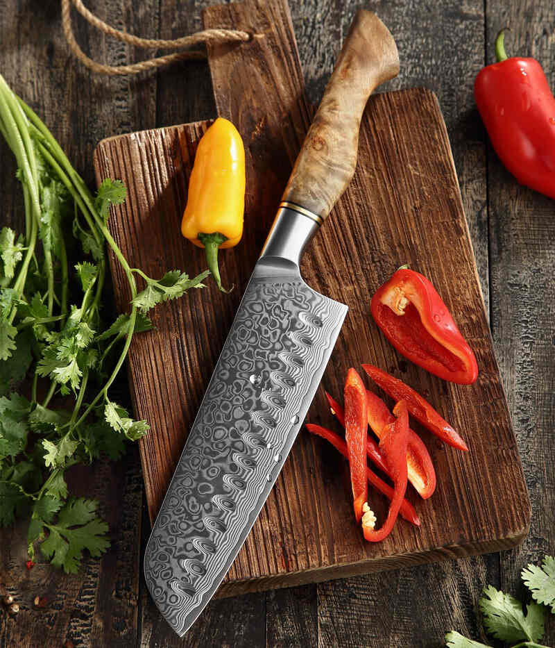 7" Santoku Knife - Master Series (B30) - Xinzuo Australia