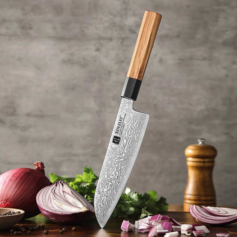 7" Santoku Knife - Zhen Series (PM8O) - Xinzuo Australia