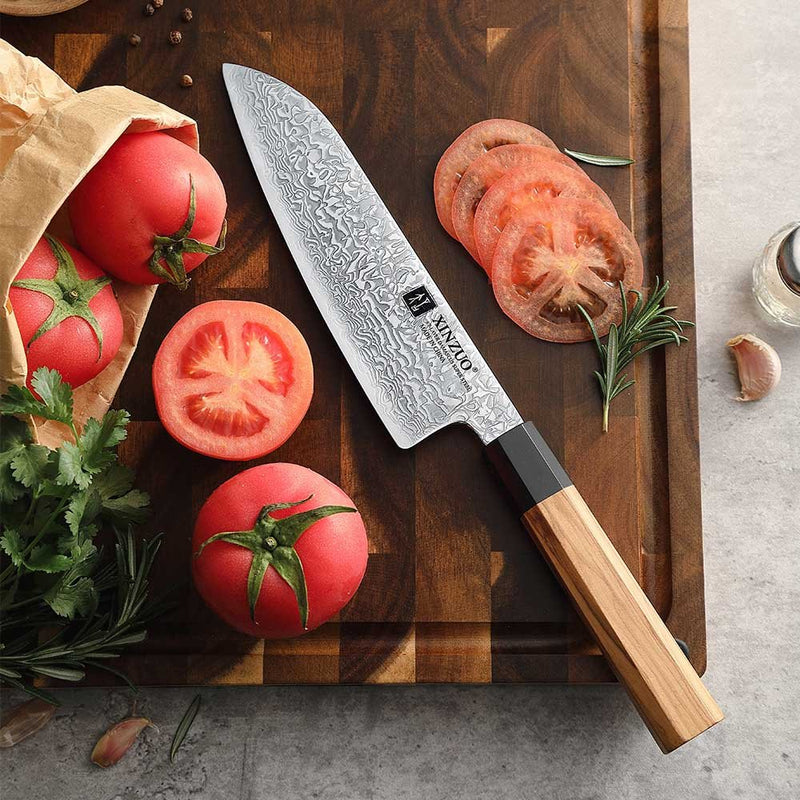 7" Santoku Knife - Zhen Series (PM8O) - Xinzuo Australia