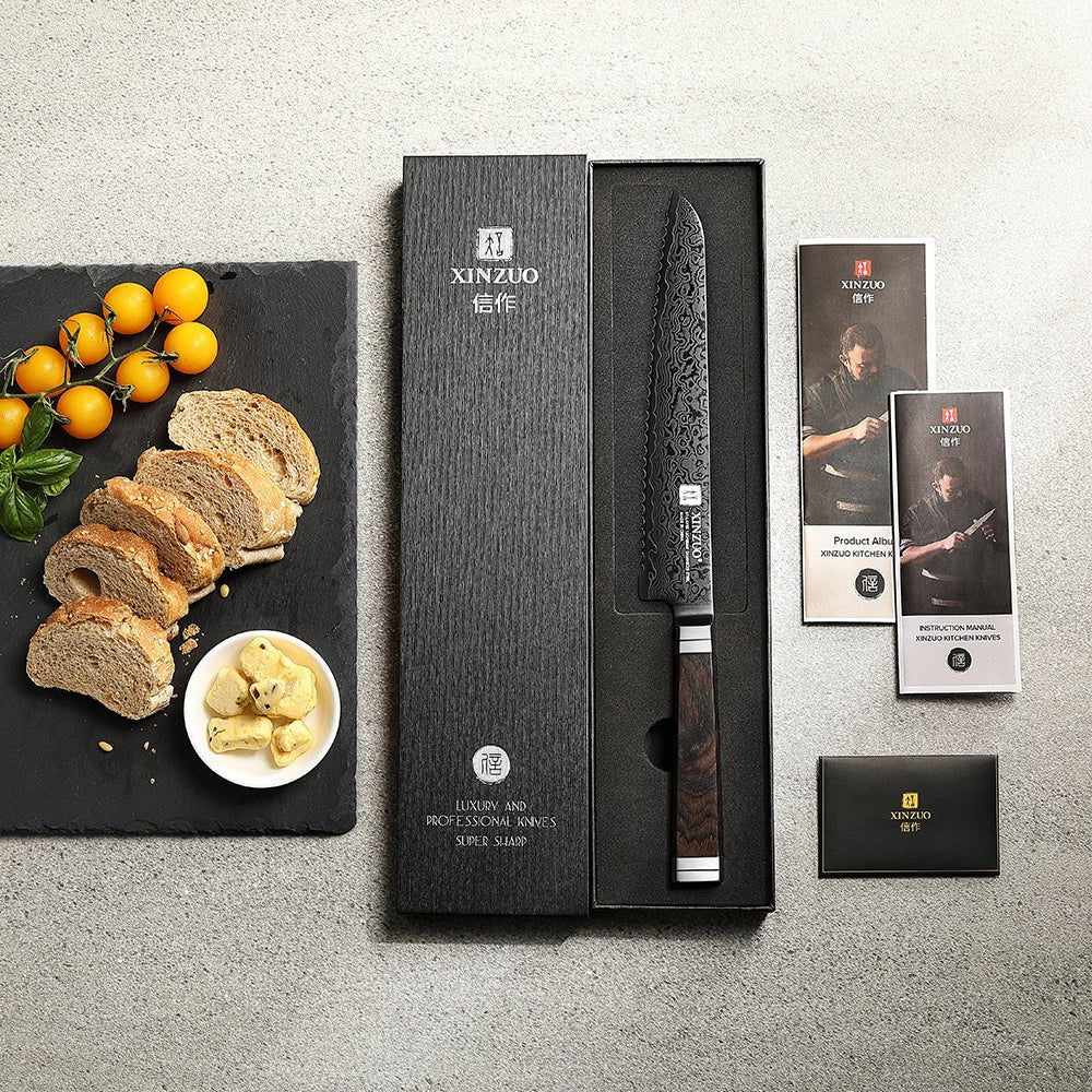 A bread knife that slices, not squashes
