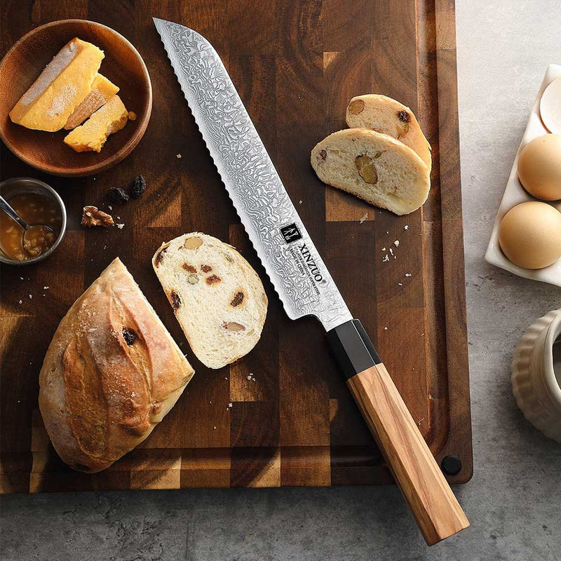 8" Bread Knife - Zhen Series (PM8O) - Xinzuo Australia