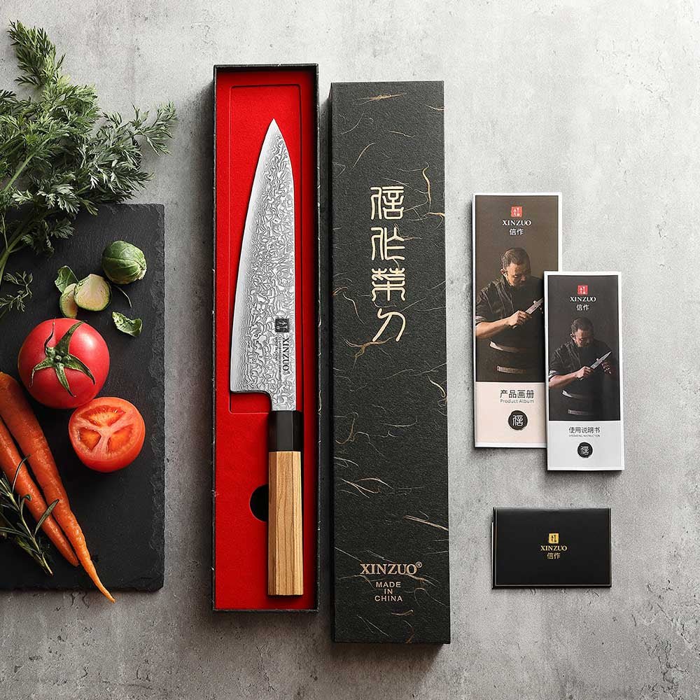 8" Chef Knife - Zhen Series (PM8O) - Xinzuo Australia