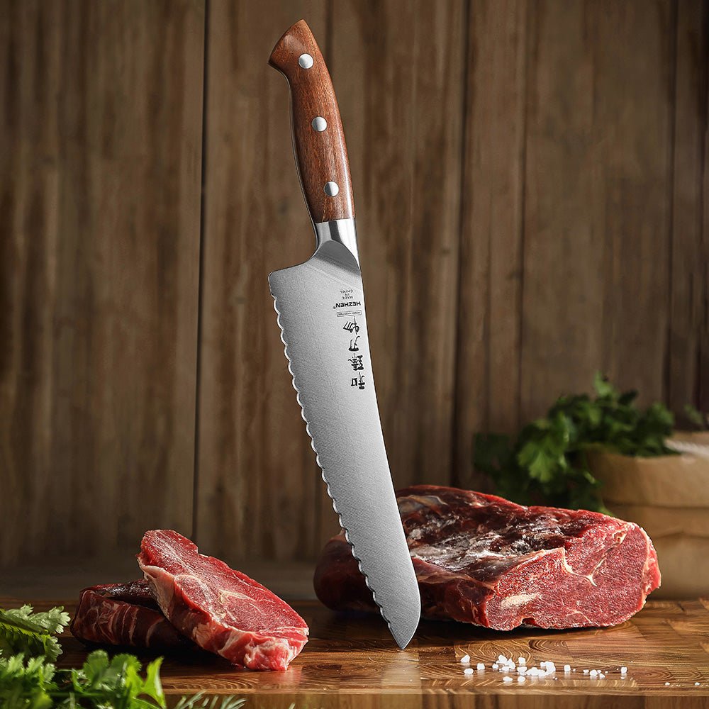 Red wood handle, riveted for the long haul
