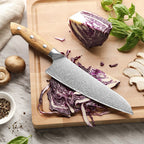 8" Granton Edge Chef Knife - Pin Series (X02O) - Xinzuo Australia