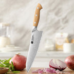 8" Granton Edge Chef Knife - Pin Series (X02O) - Xinzuo Australia