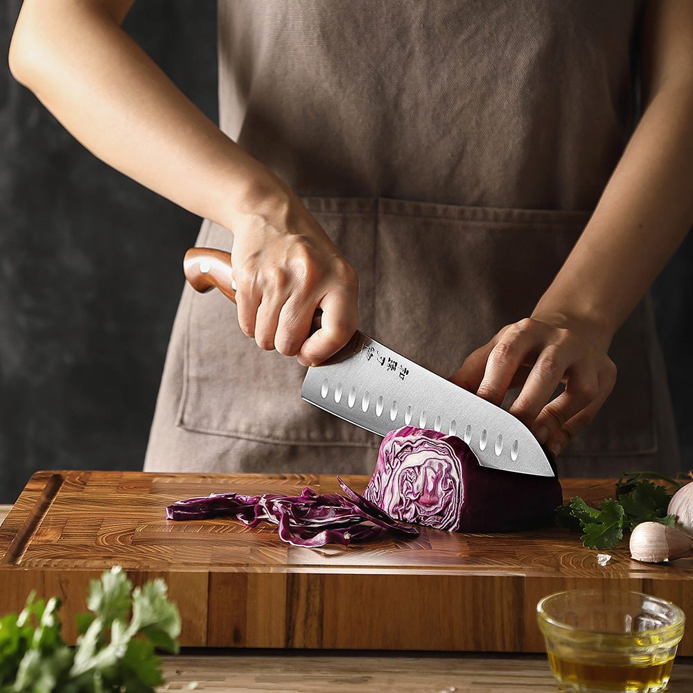 8" Granton - Edge Chef Knife X02 - Xinzuo Australia