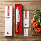 8" Granton - Edge Chef Knife X02 - Xinzuo Australia