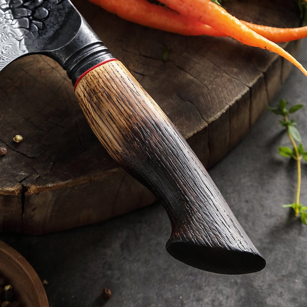 8-Piece Damascus Knife Block Set - Mo Series (X06) - Xinzuo Australia