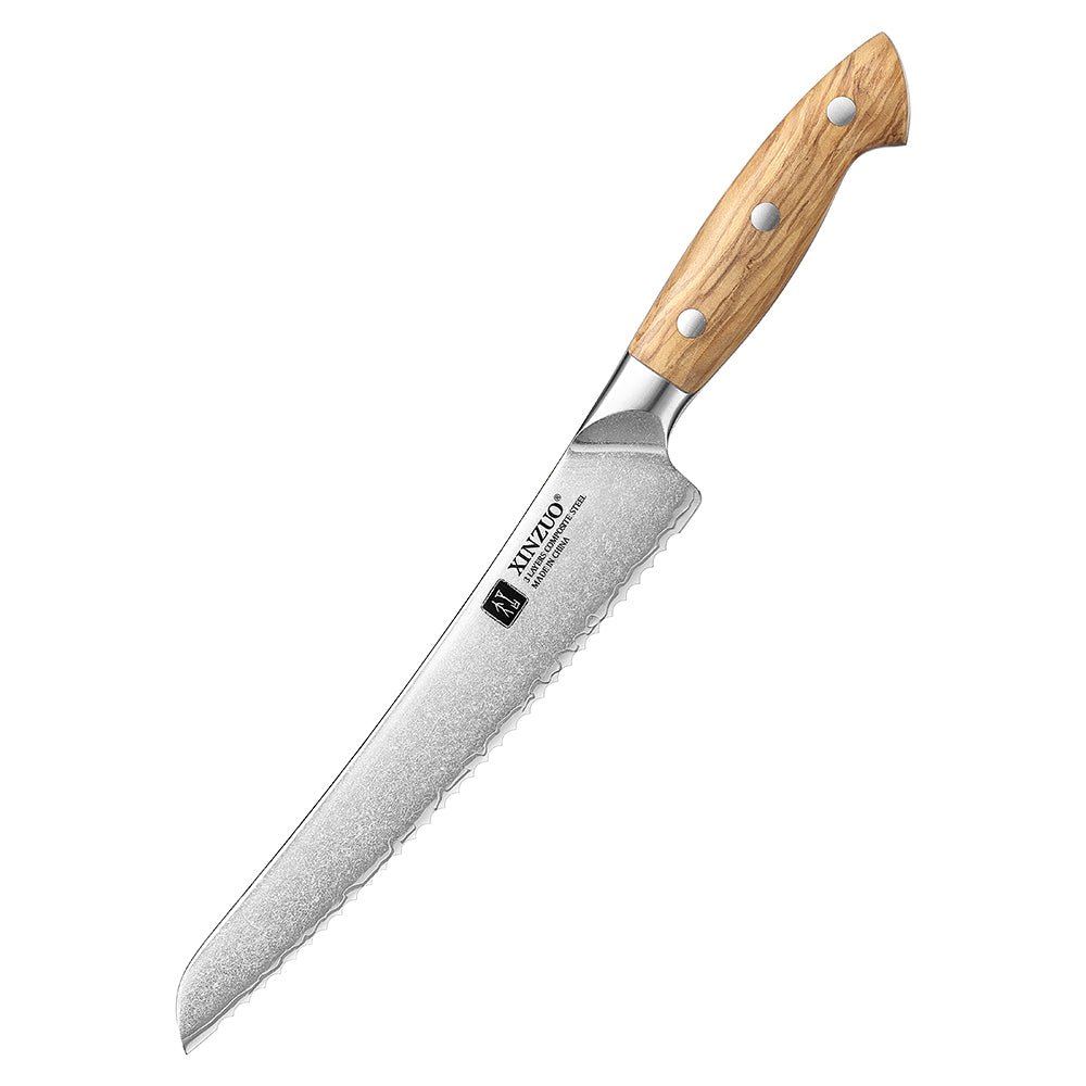 8.5" Bread Knife - Pin Series (X02O) - Xinzuo Australia