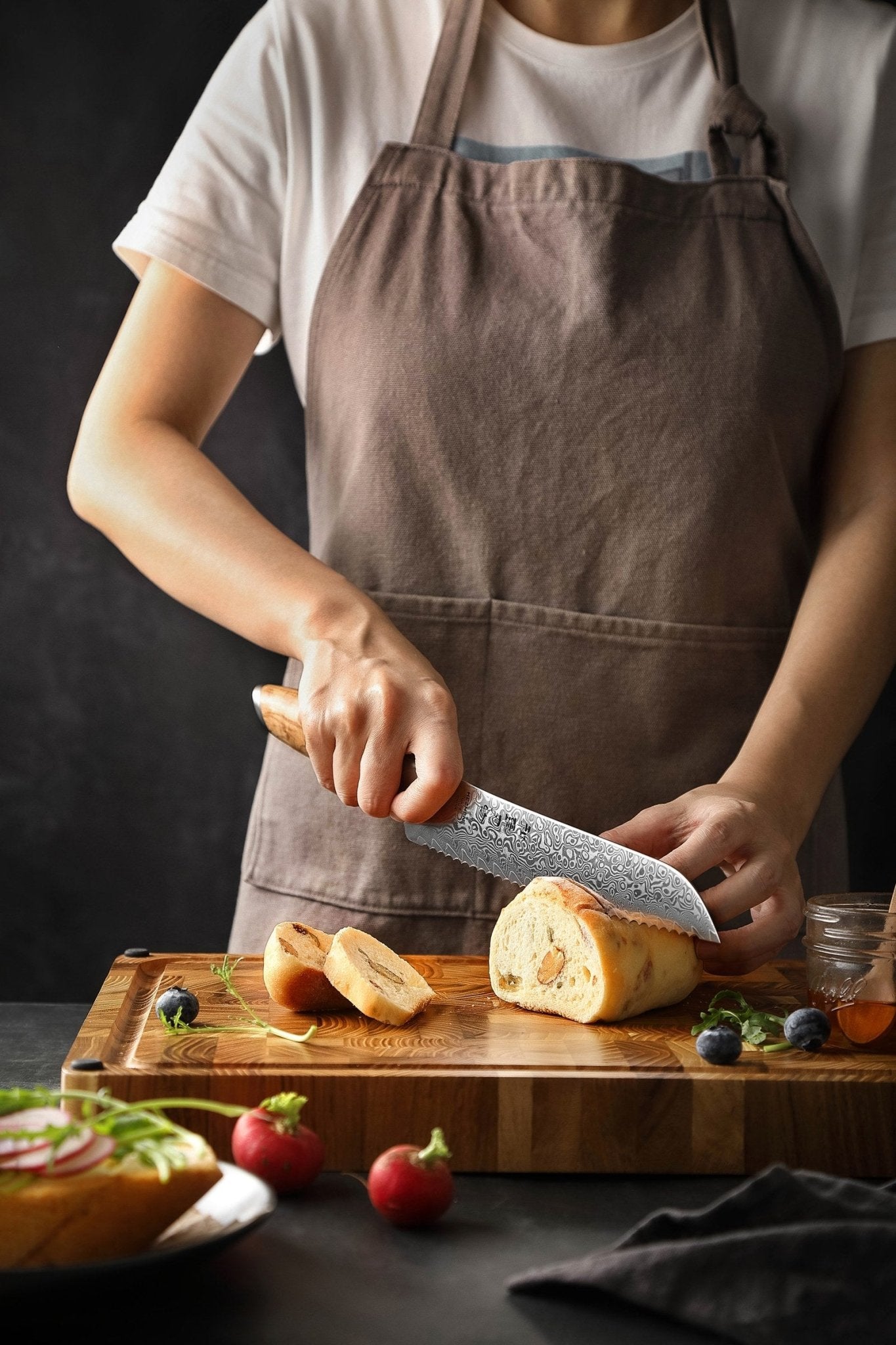 8.5" Bread Knife - X1 Series (X01) - Xinzuo Australia