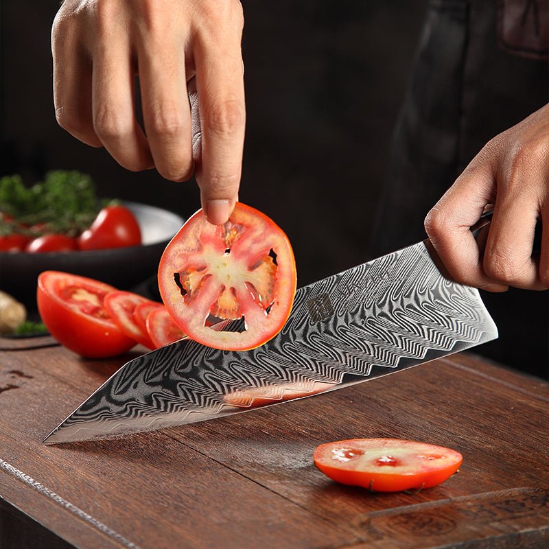 8.5" Bunka Knife with Wooden Sheath - Feng Series (B32) - Xinzuo Australia