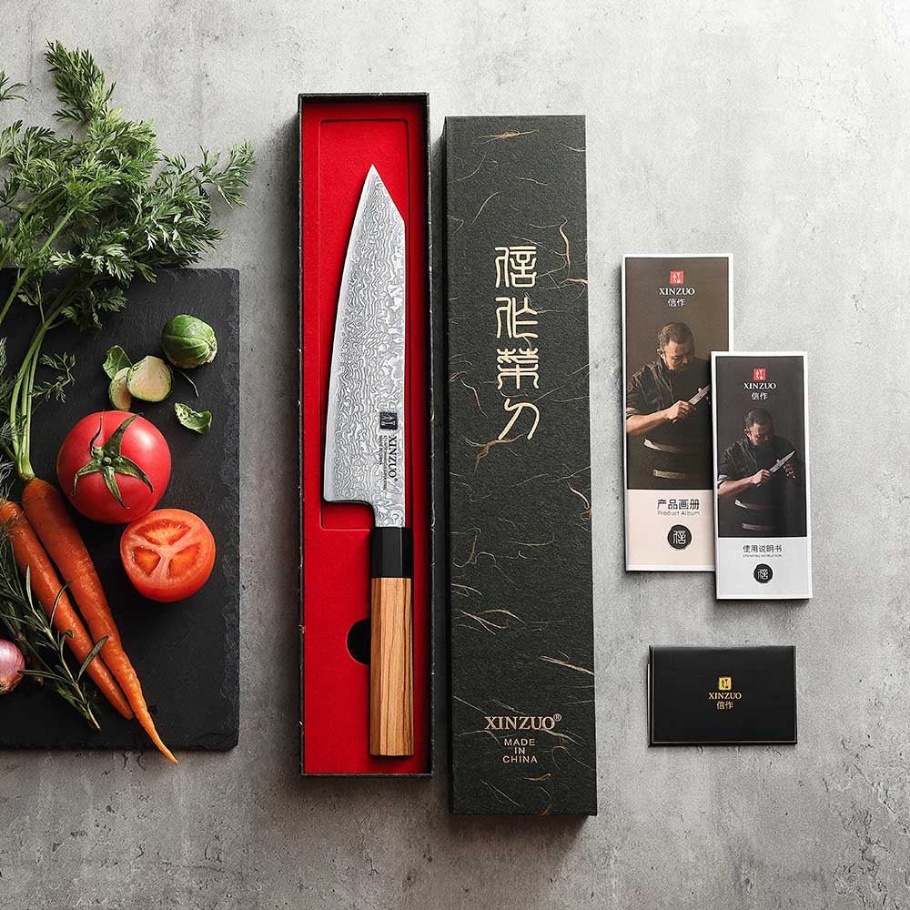 8.5" Bunka Knife - Zhen Series (PM8O) - Xinzuo Australia