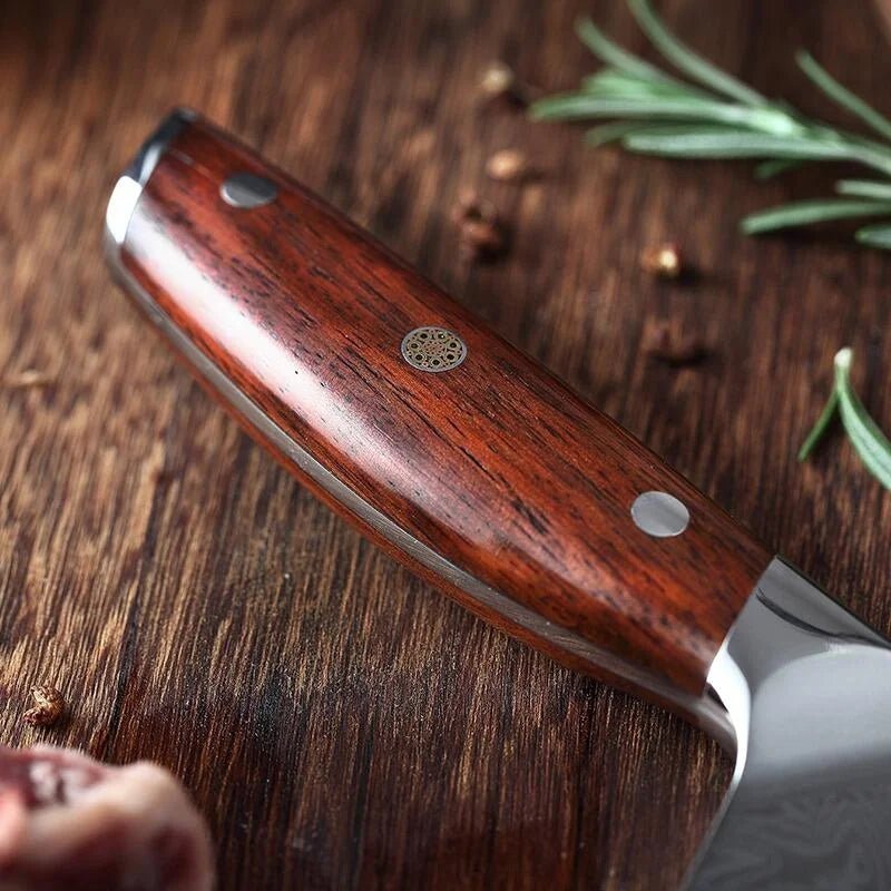 Rosewood, full tang, three rivets