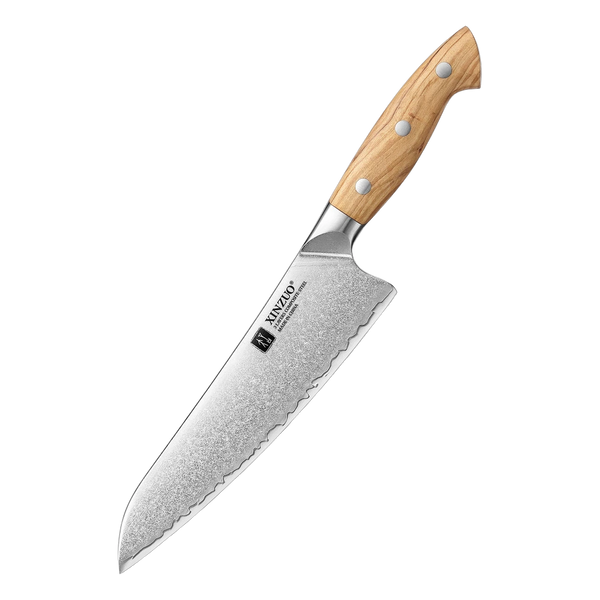 8" Granton Edge Chef Knife - Pin Series (X020)