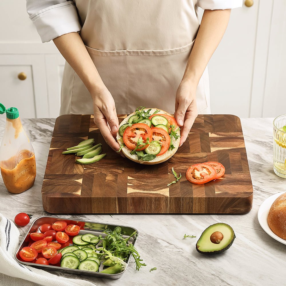 Acacia End Grain Medium Chopping Board - Xinzuo Australia