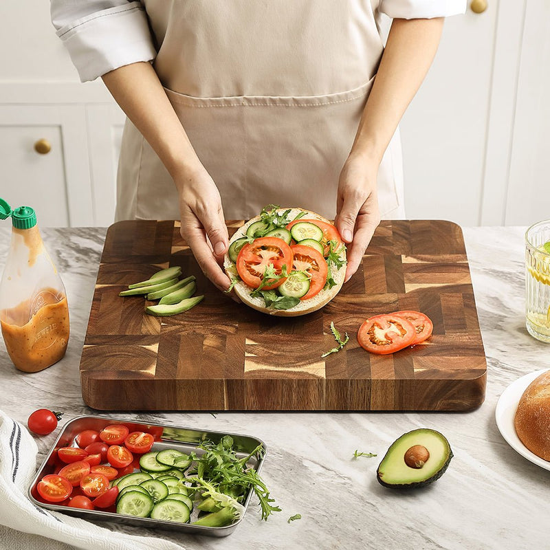 Acacia End Grain Medium Chopping Board - Xinzuo Australia