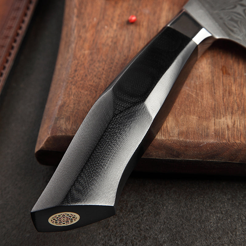 8.5" Bunka Knife with Wooden Sheath - Feng Series (B32) - image 8