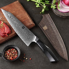 8.5" Bunka Knife with Wooden Sheath - Feng Series (B32) - image 9