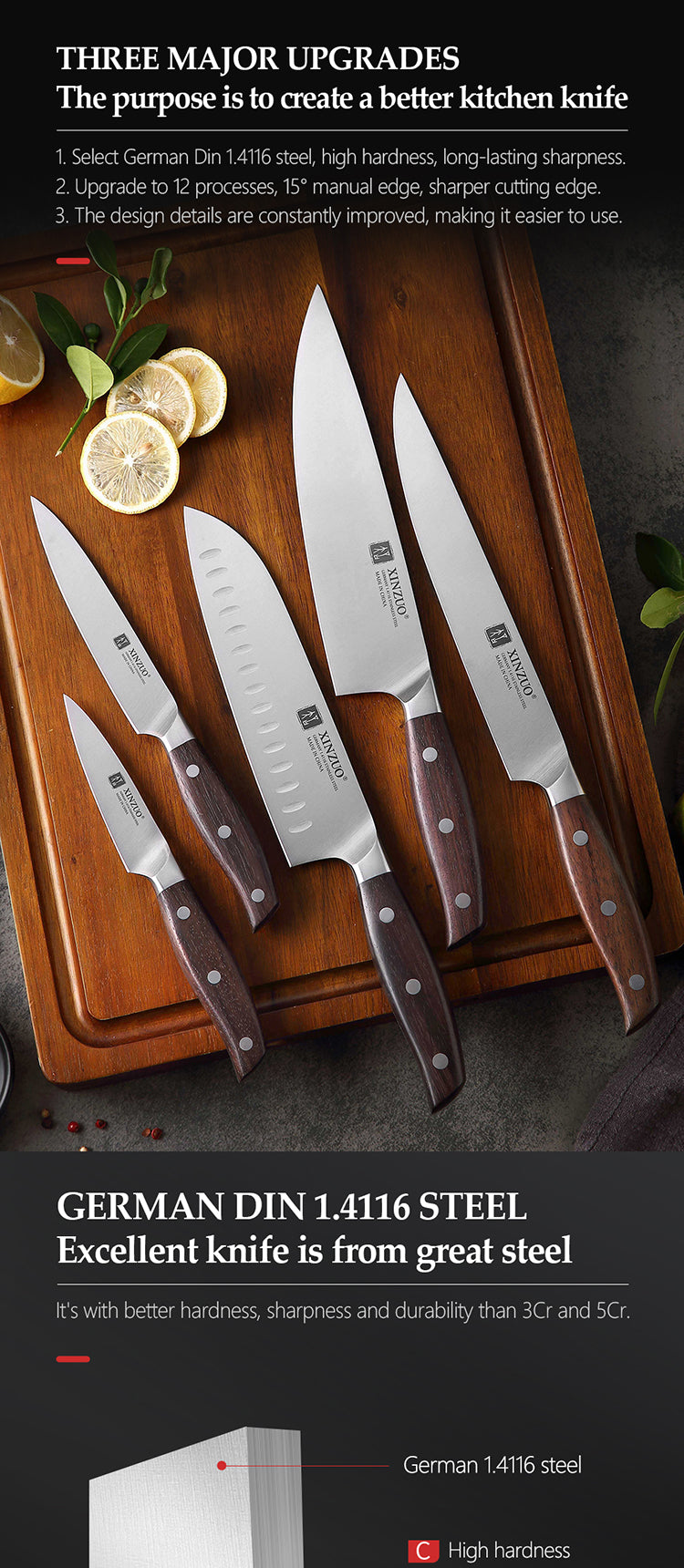 5-Piece Carving Knife Set - Zhi Series (B35) - image 6