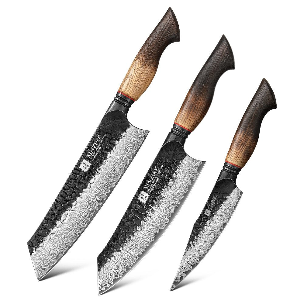 MO Series - 3 - Piece Knife Set (Bunka) - Xinzuo Australia