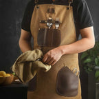 Xinzuo Canvas & Leather Chef Apron - Xinzuo Australia