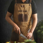 Xinzuo Canvas & Leather Chef Apron - Xinzuo Australia