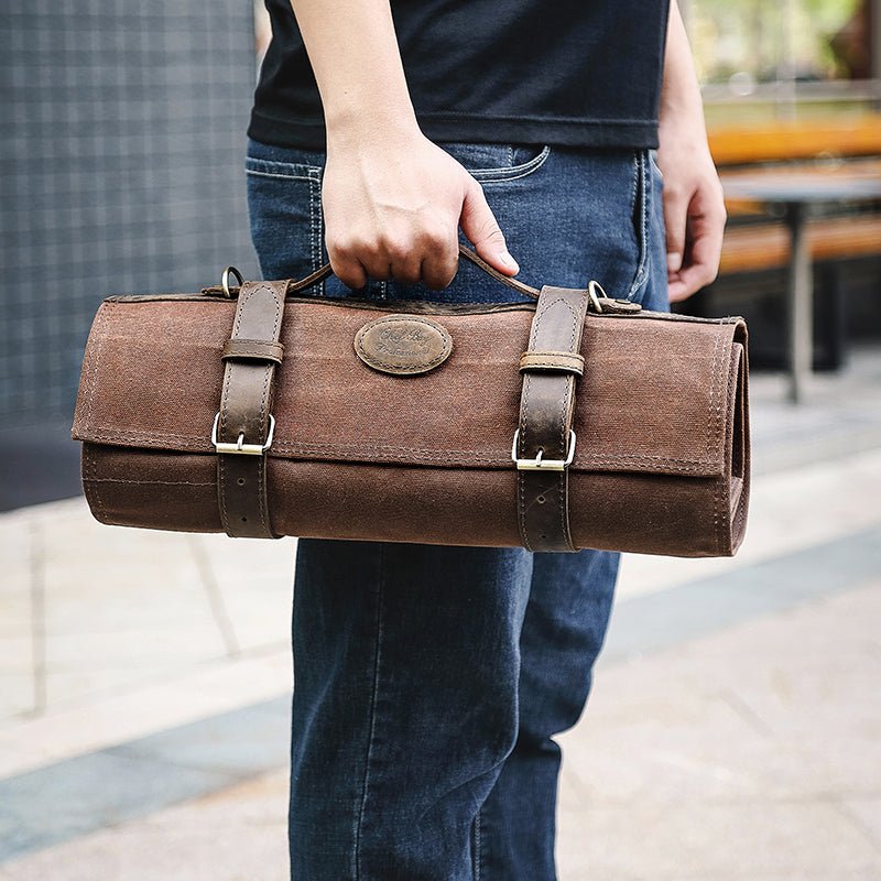 Xinzuo Premium Leather Vintage Knife Roll Bag - Xinzuo Australia
