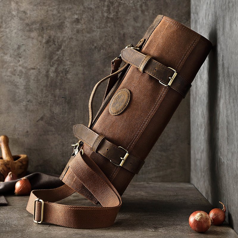 Xinzuo Premium Leather Vintage Knife Roll Bag - Xinzuo Australia