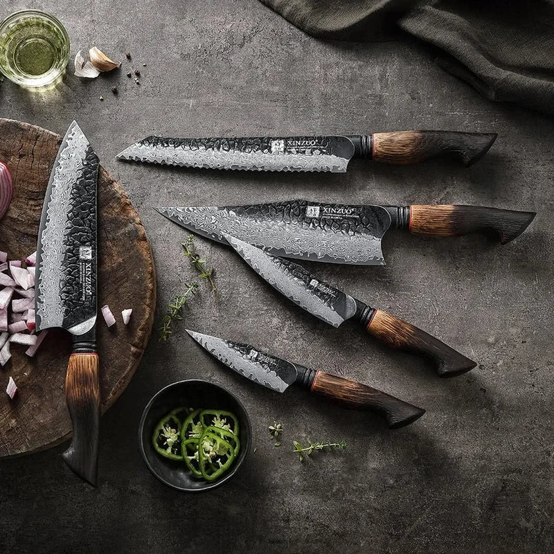 A selection of Xinzuo kitchen knives